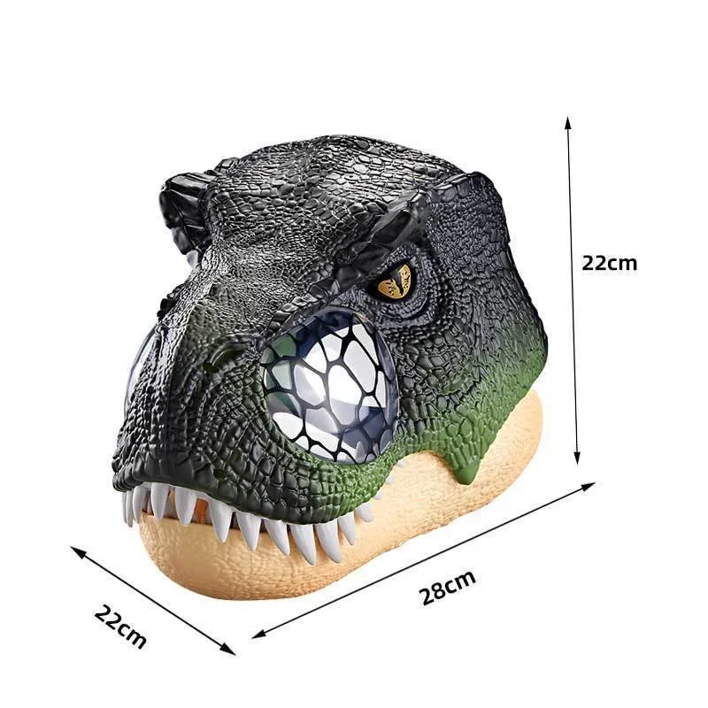 Funny Dinosaur Mask - Movable Jaw Halloween Cosplay Prop