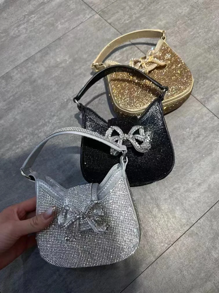 Glitter Shiny Mini Bag Rhinestones Diamond Evening Bag Fashion