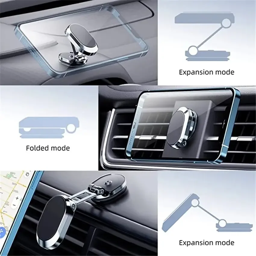 Magnetic Car Phone Holder & Stand - Universal Smartphone & GPS Mount