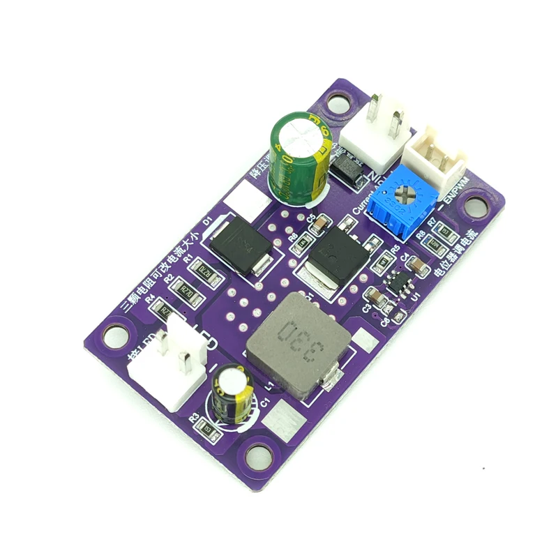 스텝 다운 디밍 가능 LED 드라이버, DC 2.2A, 6 30V, EN/pwm 제어 정전류 컨버터 모듈