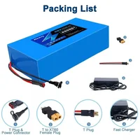Expédition depuis l'UE : Batterie de vélo électrique 36V 48V 10Ah 14Ah 16Ah 20Ah pour vélos électriques, scooters et autres moteurs de 200-2000W 5