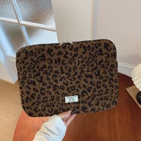 Étui de transport pour ordinateur Portable imprimé léopard, sac pour ordinateur Portable de 11/13/15 pouces, housse de protection pour les voyages au travail scolaire 5