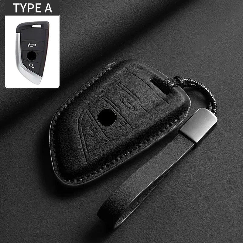 Premium Leather Car Key Case Cover with Sleek Design