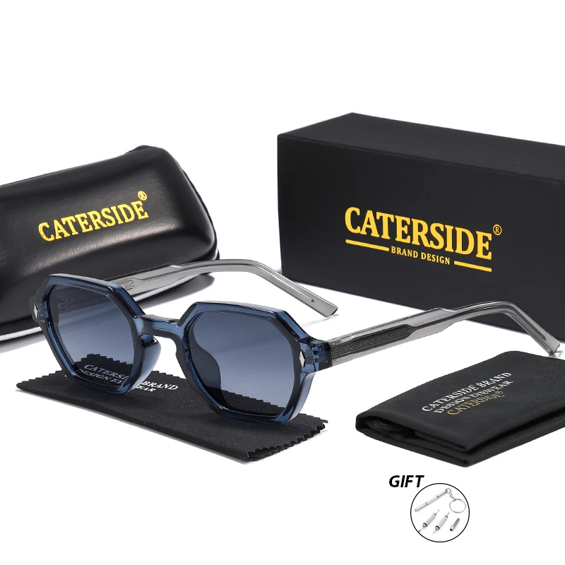 CATERSIDE Vintage Punk Herren-Sonnenbrille mit Markenrahmen-Design, Sonnenbrillen für Outdoor und Reisen, individuelle Sehstärke-Brillen – Detail 8