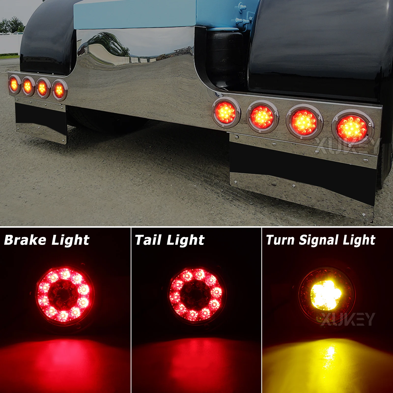1 Paire 12V 32LED Feux Arrière Ute Remorque Caravane Camion Rouge Arrêt