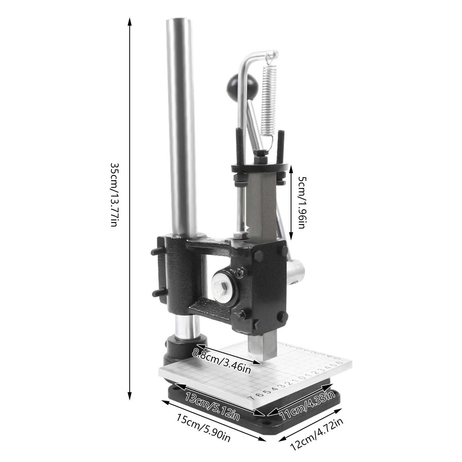 Leather Craft Imprinting Machine DIY Manual Embossing Press Cut Leathe Hole Puncher Punching Bronzing Tool Cutting Stitching leather craft stamps leather letter punch carving printing tools