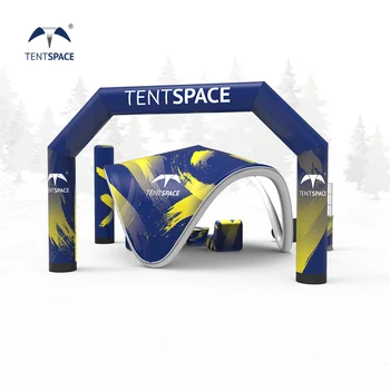 Gazebo Gonfiabile a Forma di V Personalizzato e Resistente, Tenda per Esposizioni ed Eventi Pubblicitari, Spedizione via Mare Inclusa