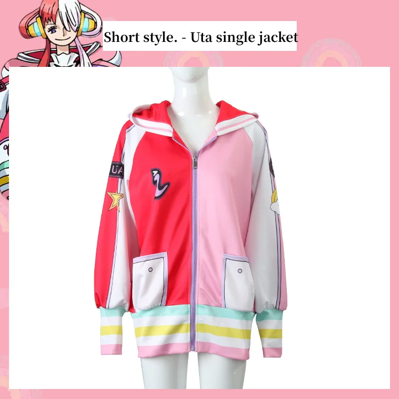 thumbnail image 1 of Nueva ropa de cosplay de One Piece Uta, versión teatral, película, hija roja de Red Shanks, accesorios, disfraz, peluca, alas, juguete para niños y adultos, 1 of 5