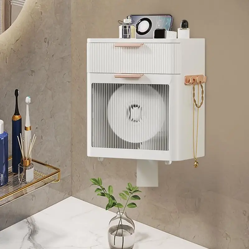 Wall Mount Toilet Paper Dispenser with Drawer