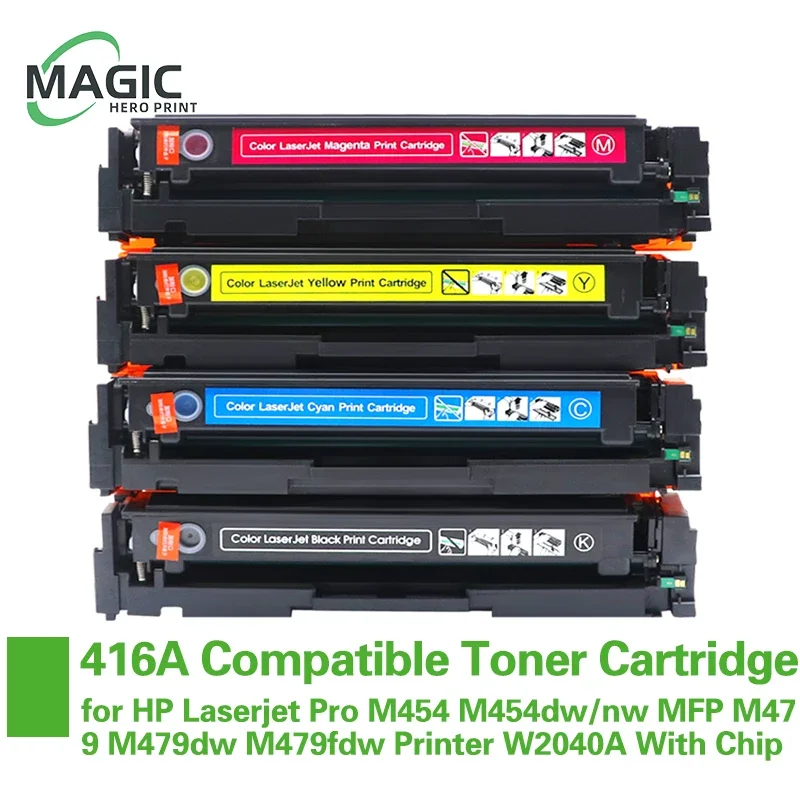 

416A Compatible Toner Cartridge for HP 416A for HP Laserjet Pro M454 M454dw/nw MFP M479 M479dw M479fdw Printer W2040A With Chip