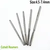 Jrealmer Optional 4.5-7.4mm H8 Chucking Cobalt M35 Reamers H8 Machine Reamer High Speed Steel Rotating Tools Straight Shank 1