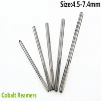 Jrealmer Optional 4.5-7.4mm H8 Chucking Cobalt M35 Reamers H8 Machine Reamer High Speed Steel Rotating Tools Straight Shank 1