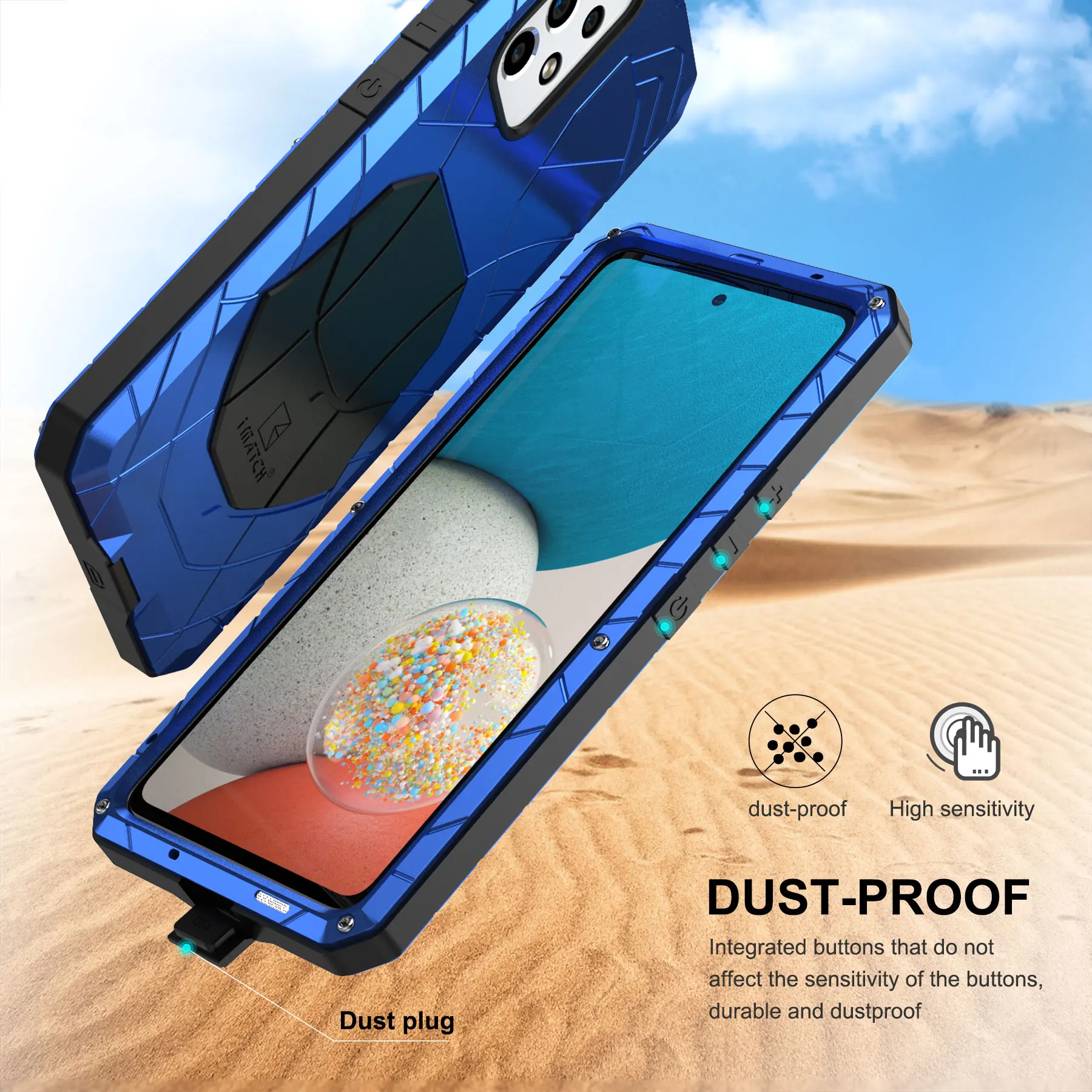 Heavy Duty Case For Samsung Galaxy A54 A53 A82 A72 A52 A42 A51 5g Military Metal Shockproof Dropproof Dustproof Protective Cover
