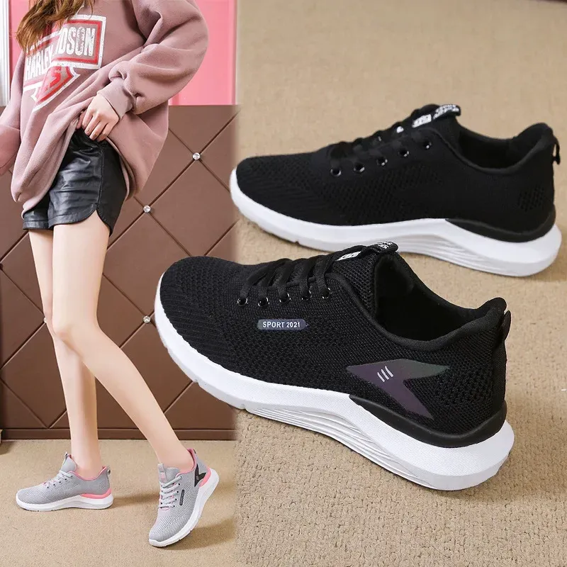 Hot Women's Sneakers 2025 New Spring Summer Fashion Lightweight Soft Sole Casual Running Shoes for Women