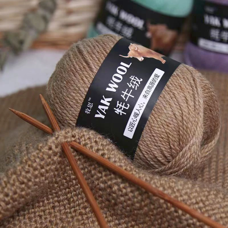 100g/pack of 3 Strands Yak Cashmere Hand Woven Medium Thick Soft Scarf Hat Wool Thread DIY Sweater Crochet Yarn Woven Gift knitting yarn,knitting wool yarn,crochet yarn,wool yarn,cotton wool yarn,cashmere yarn