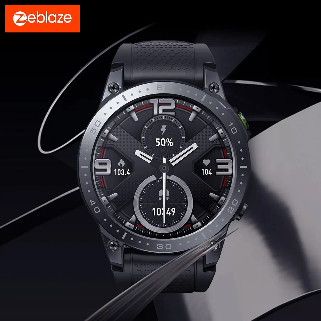  New Zeblaze Ares 3 Pro Smart Watch Ultra HD AMOLED Display Voice Calling 100+ Sports Modes 24H Health Monitor Smartwatch for Men 