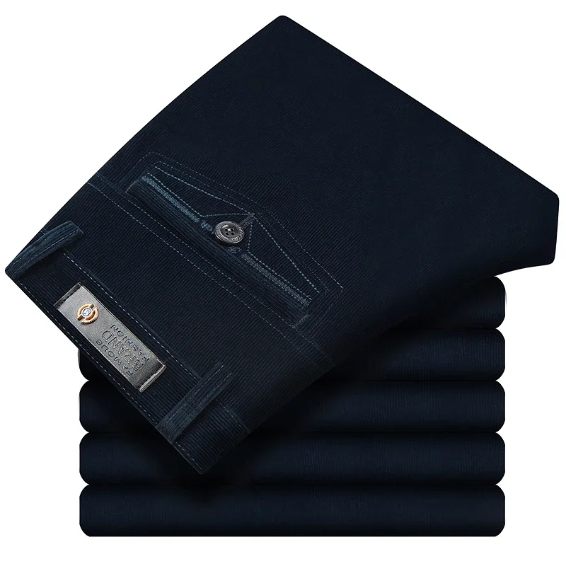 Corduroy pants loose joggers middle-aged men dad installed in autumn and winter men's casual Trousers for men streetwear,casual pants,corduroy pants