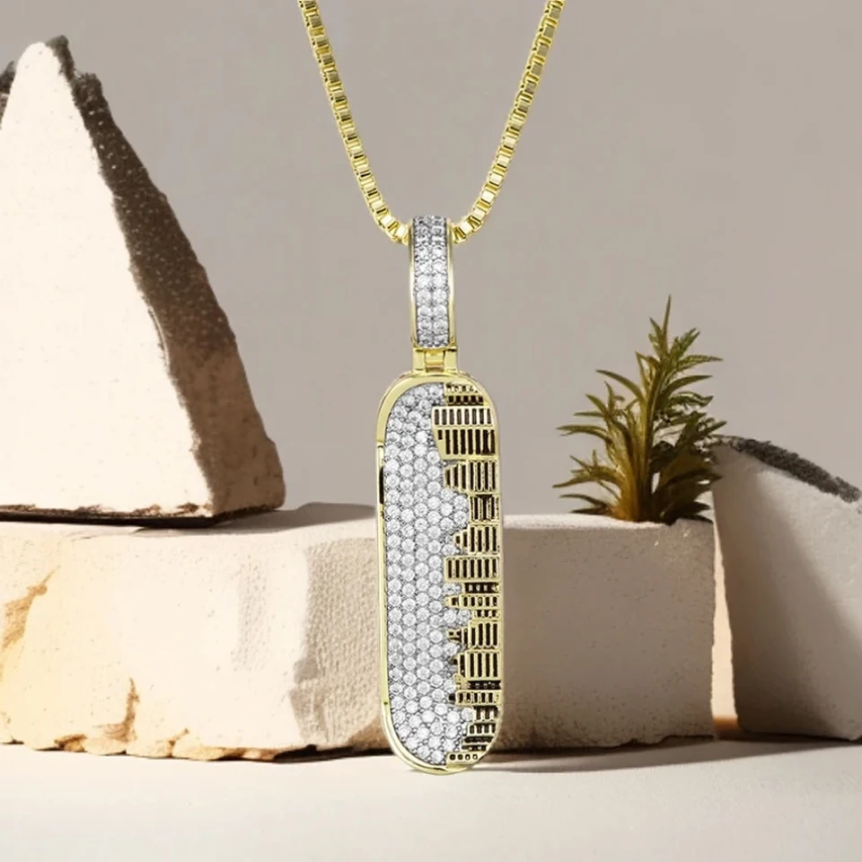 VANAXIN High Quality Skateboard Pendants Necklace for Men