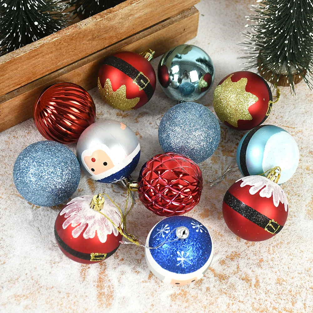 

12pcs/Box Christmas Balls Christmas Tree Ornaments Ball Xmas Hanging Tree Pendants Home Party Decor New Year Gift Noel Navidad