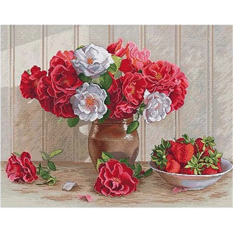 

ZZ6416 Home Fun Cross Stitch Kits Package Greeting Needlework Counted Kits New Style Joy Sunday Kits Embroidery Cross-stitch Set