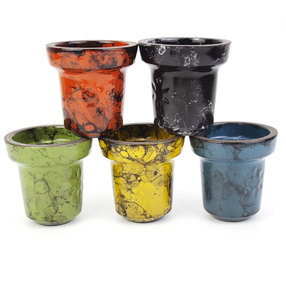 Hookah Bowl Classic Glazed Seven Hole Ceramics Shisha Bowl Nargile Sheesha Narguile Chicha Cachimbas Accessories