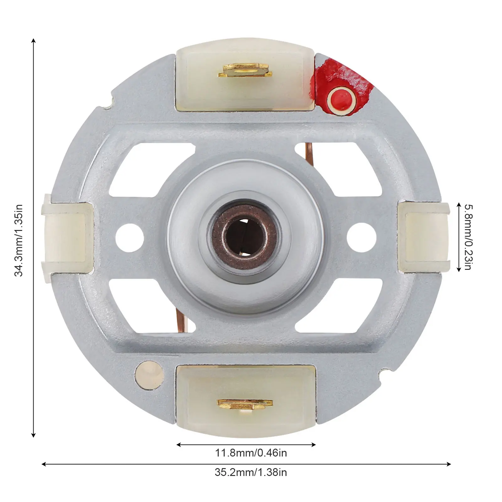 Soporte de cepillo de carbono para taladro eléctrico, destornillador eléctrico con cepillo de cobre duradero, 2 piezas, RS550