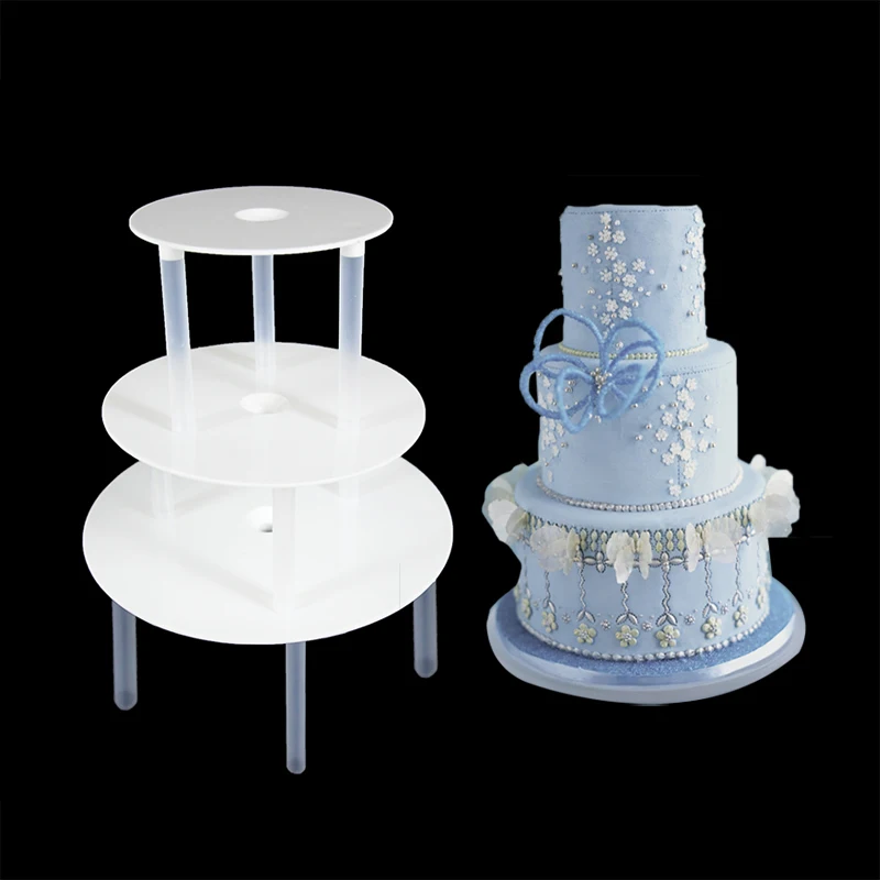 6/8/10inch Multi-layer Cake Stand Suspended Gasket Support Frame Round Dessert Support Spacer Piling Bracket Baking Tools Supply