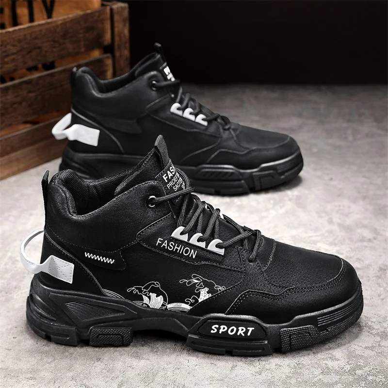 

CYYTL Mens Shoes Casual Sneakers Leather Loafers Platform Fashion Designer Luxury Sports Hiking Outdoor Work Tennis Ankle Boots