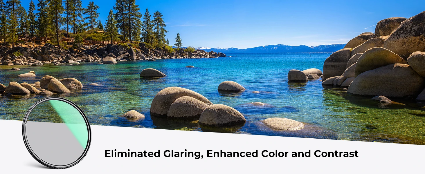 Description Picture 2 of itemK&F Concept 49-82mm Ultra-Slim HD CPL Filters 28 Multi-Layer Nano-X Ultra-Low Reflectivity Camera Lens Circular Polarizer Filter
