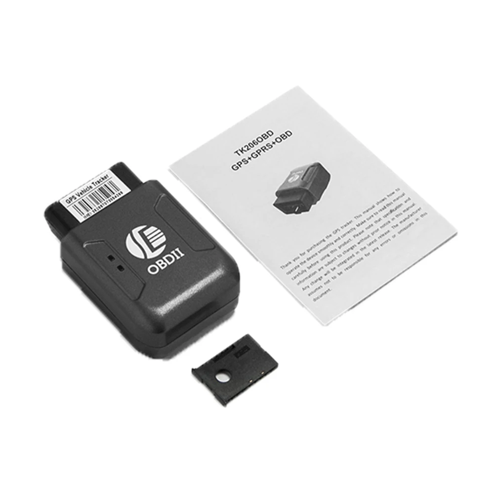 DAGPS TK206 Free Lifetime Use App OBD Gps Tracker Locator Auto for Car Vehicles Tracking Device