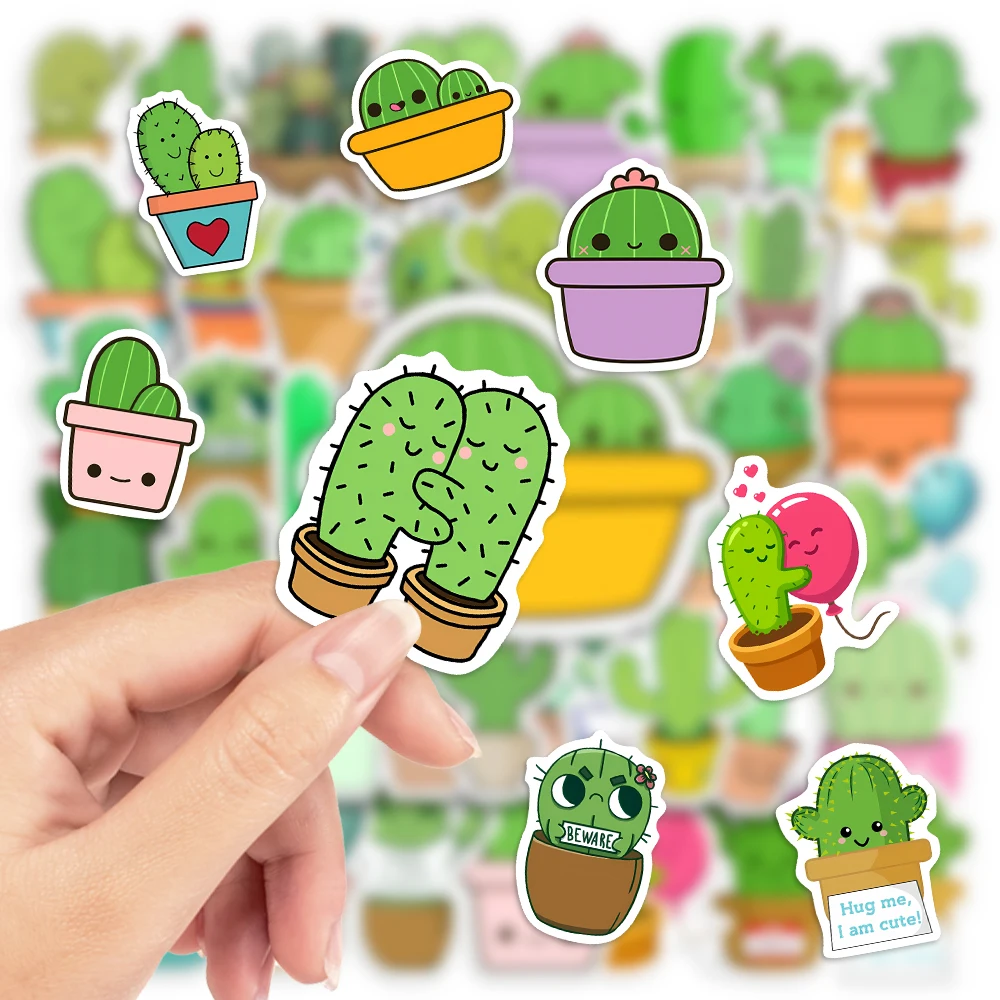 Green Plant Stickers for Journaling, Potted Plant Sticker Decals for  Scrapbooking, Diary, Calendars, Laptop, Skateboard, Guitar, Wall, Luggage