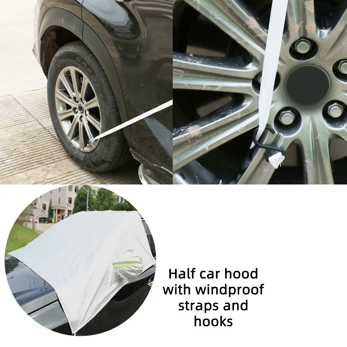 1PC Car Snow Shield Frost Prevention Frost Prevention Front Windshield Sunshade Thickened Snow Shield Car Coat
