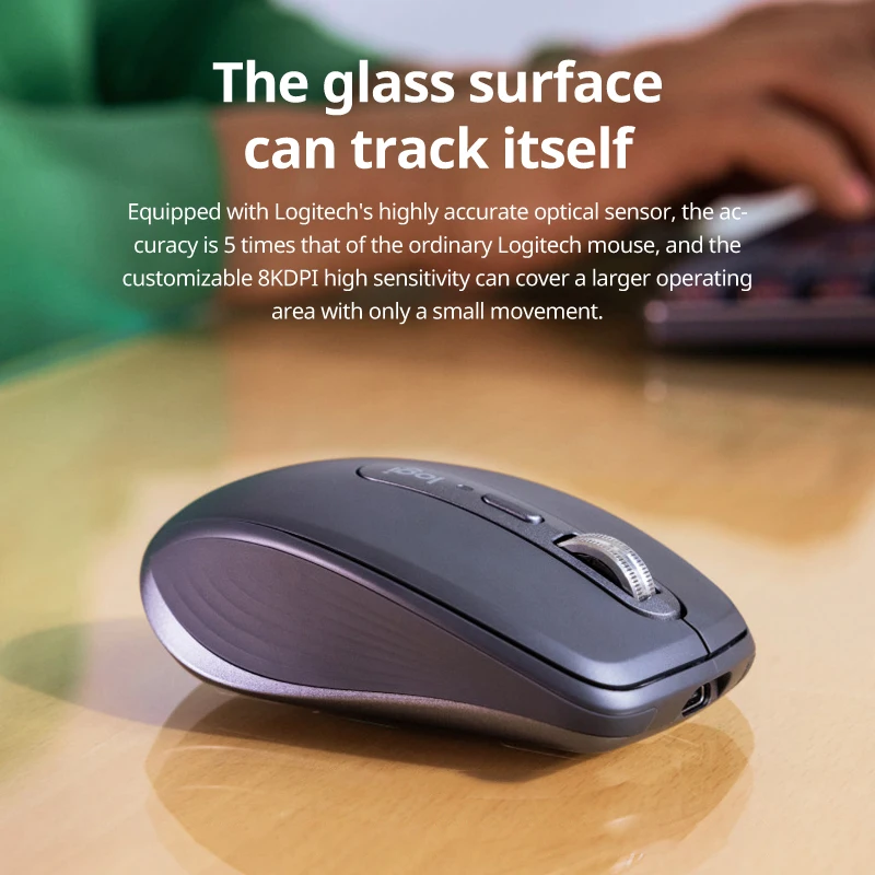 Logitech Mx Anywhere 3s Ergonomic Rechargeable Wireless Mouse