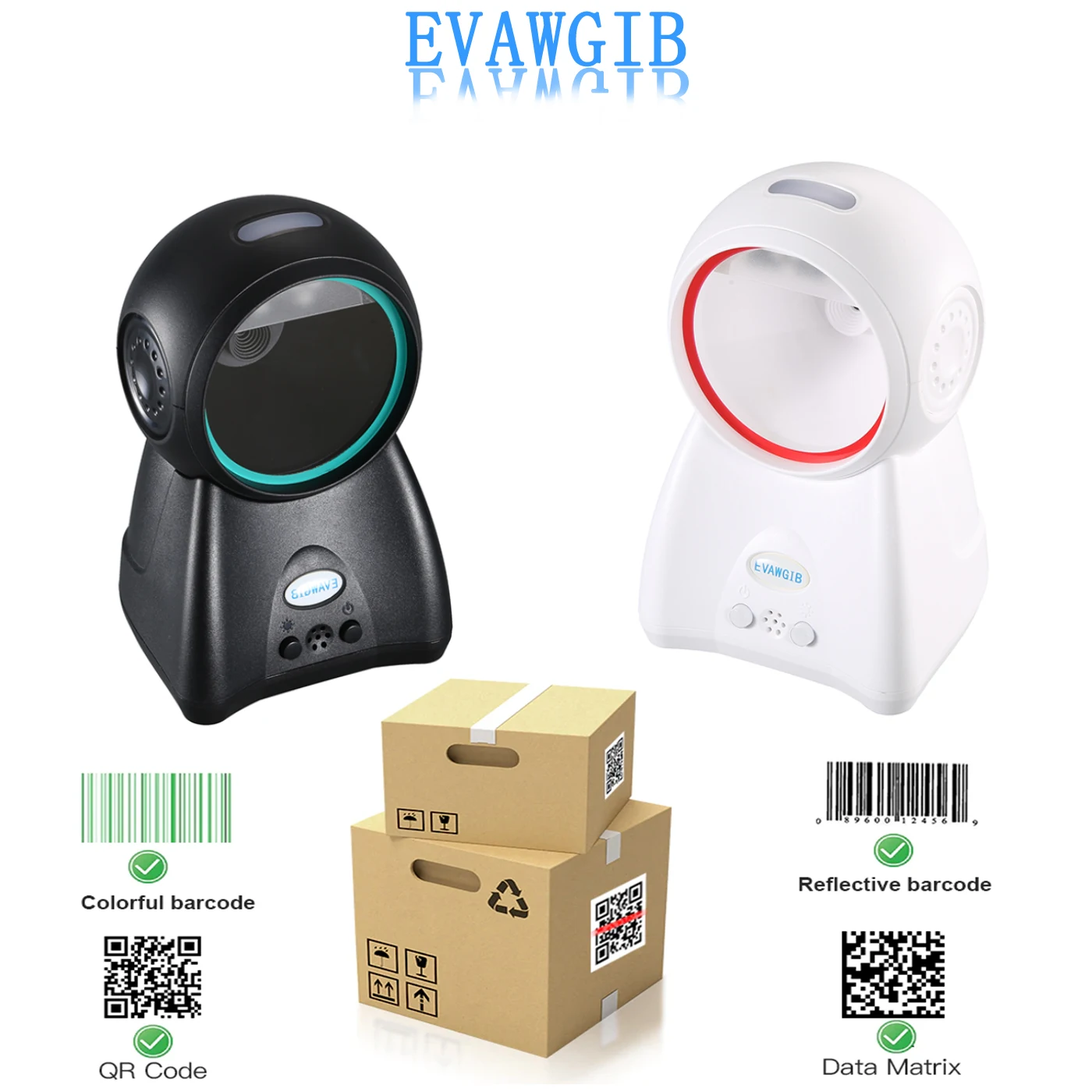 Escacner De Código De Barras De Escritorio Automotico 1D 2D Plataforma De Escaneo De Código De Barras Con Lector De Código De Bar