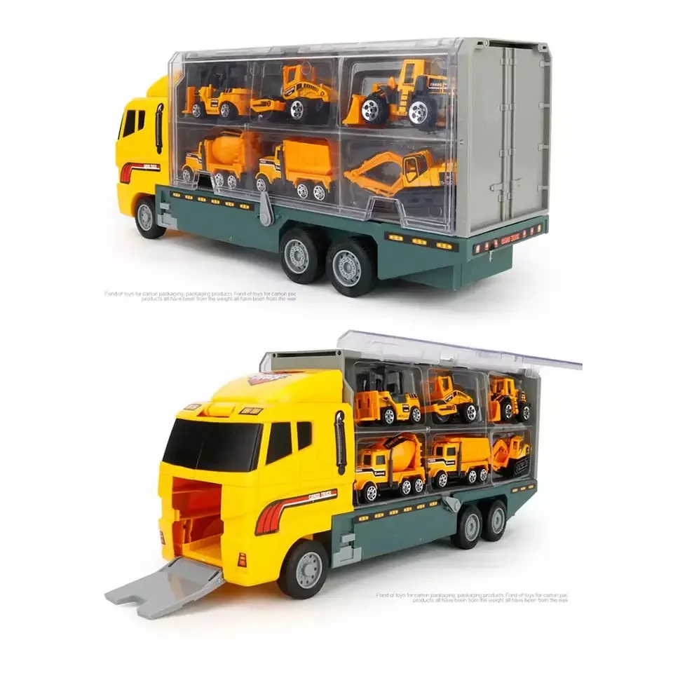 Esaierr Juegos De Carros Trucks Alloy Engineering Car Toy Set Boys