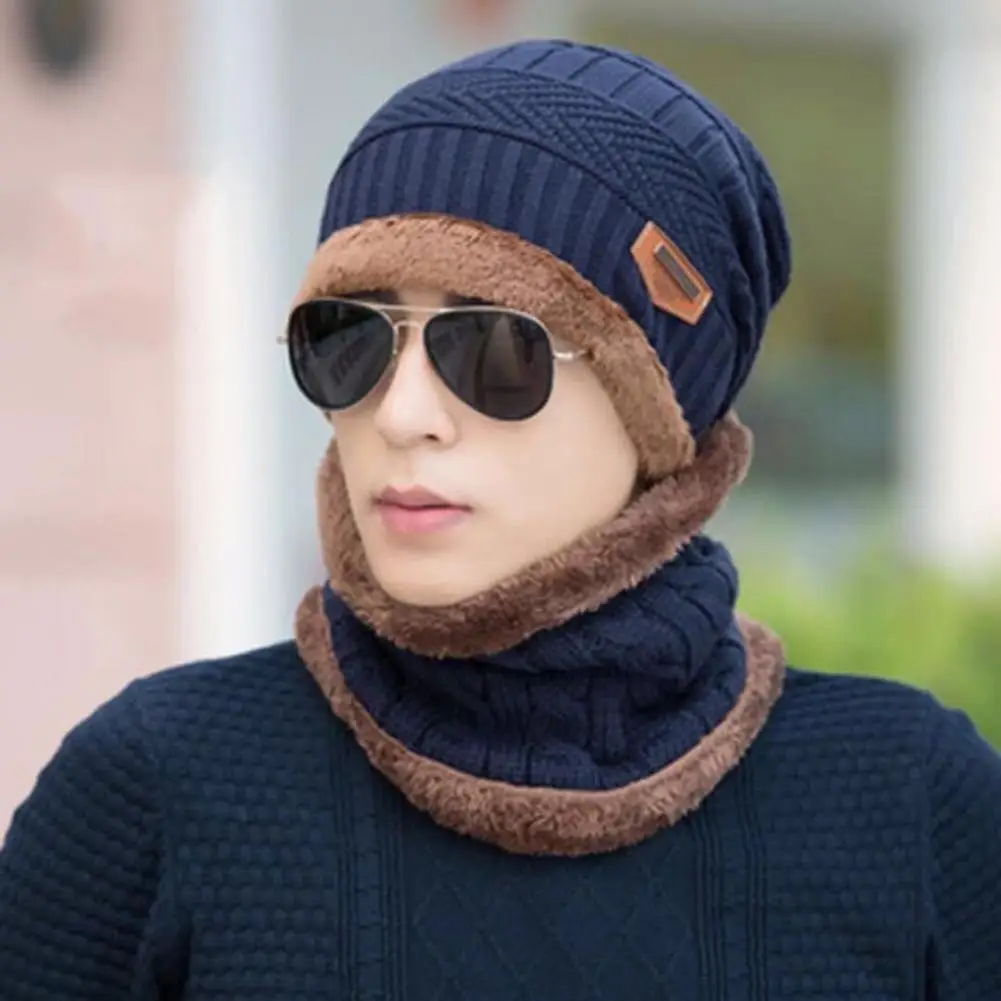 

Зимние аксессуары набор из шапки и шарфа Cozy унисекс, набор из шапки и шарфа с противоскользящим дизайном для защиты на открытом воздухе