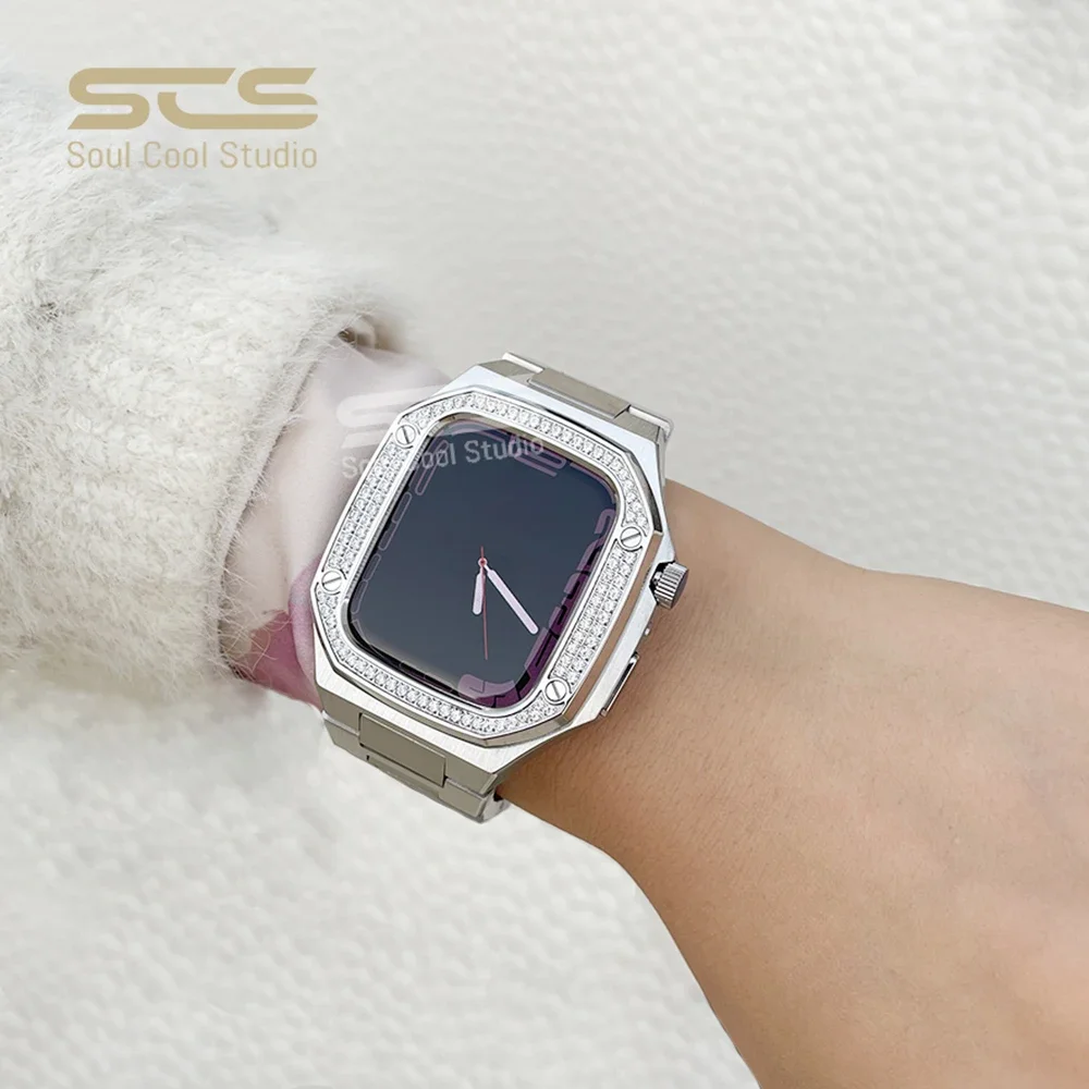  ġ ø 7/8 ȣȯ ݼ Ʈ, 316L θ ƿ  ŰƮ, мųʺ  iWatch7 ̽, 41mm, 40mm, ǰ