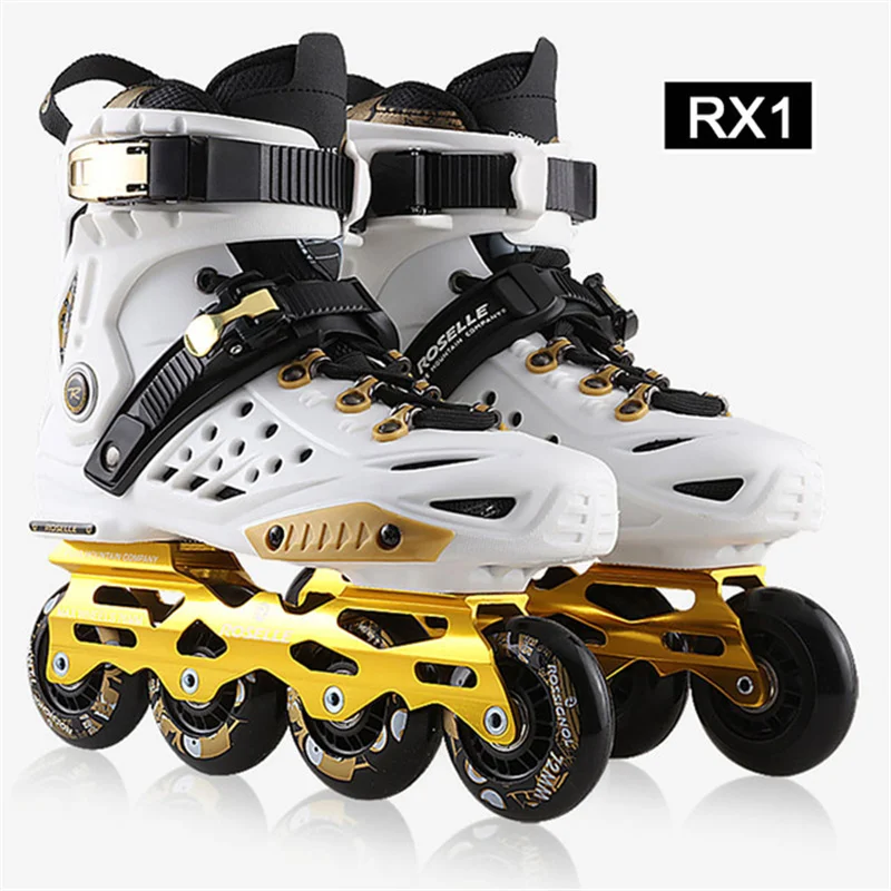 Original Roselle Inline Roller Skates Flashing or not Wheels Slalom Sliding FSK Adult Kids Shoes Roller Skating Patines adult roller skates,kids roller shoes