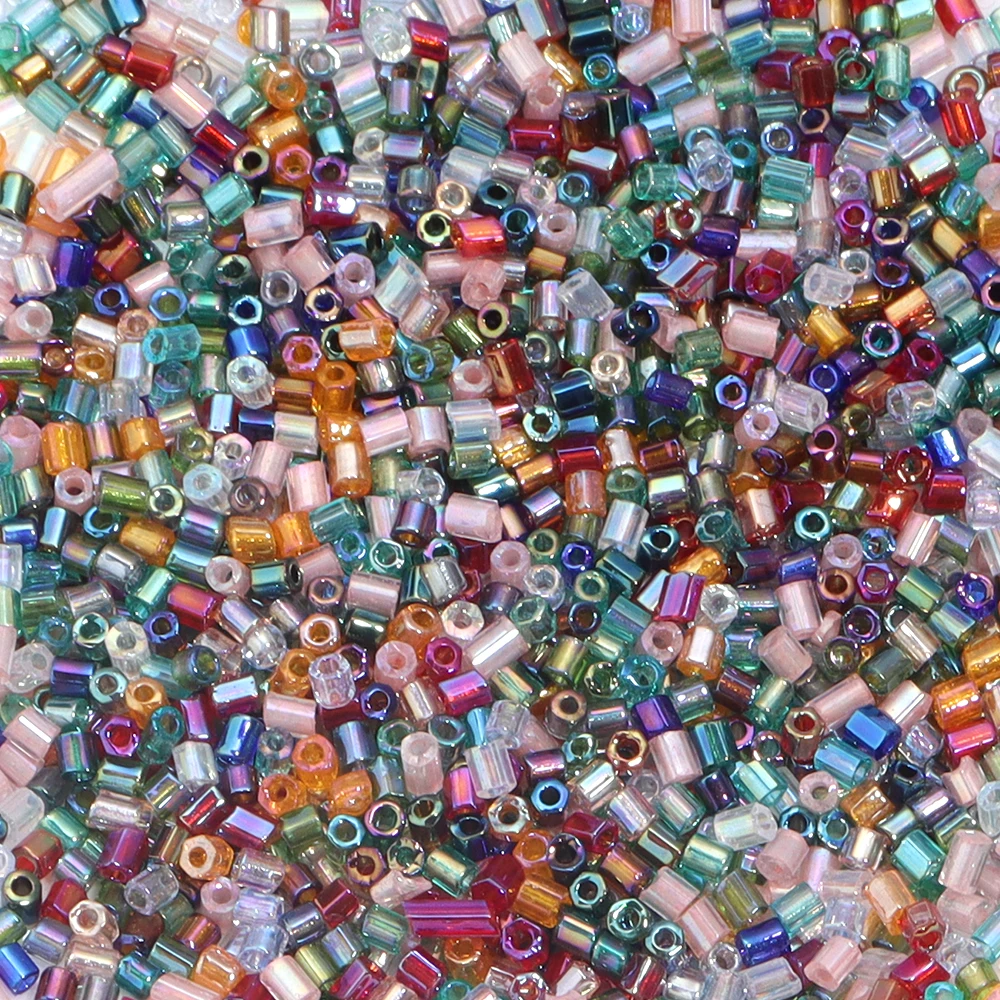10/50g 2mm AB Farbe Perlen Rohr Form Glas Perle Rocailles DIY Armband Halskette Spacer Perlen für Schmuck Machen Zubehör – Detail 9