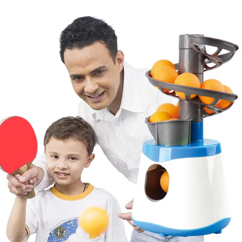 

Mini Table Tennis Robot Parent-child Student Sender Pitching Serve Machine Trainer Gift Racquet Sport 40+ Ping Pong Balls