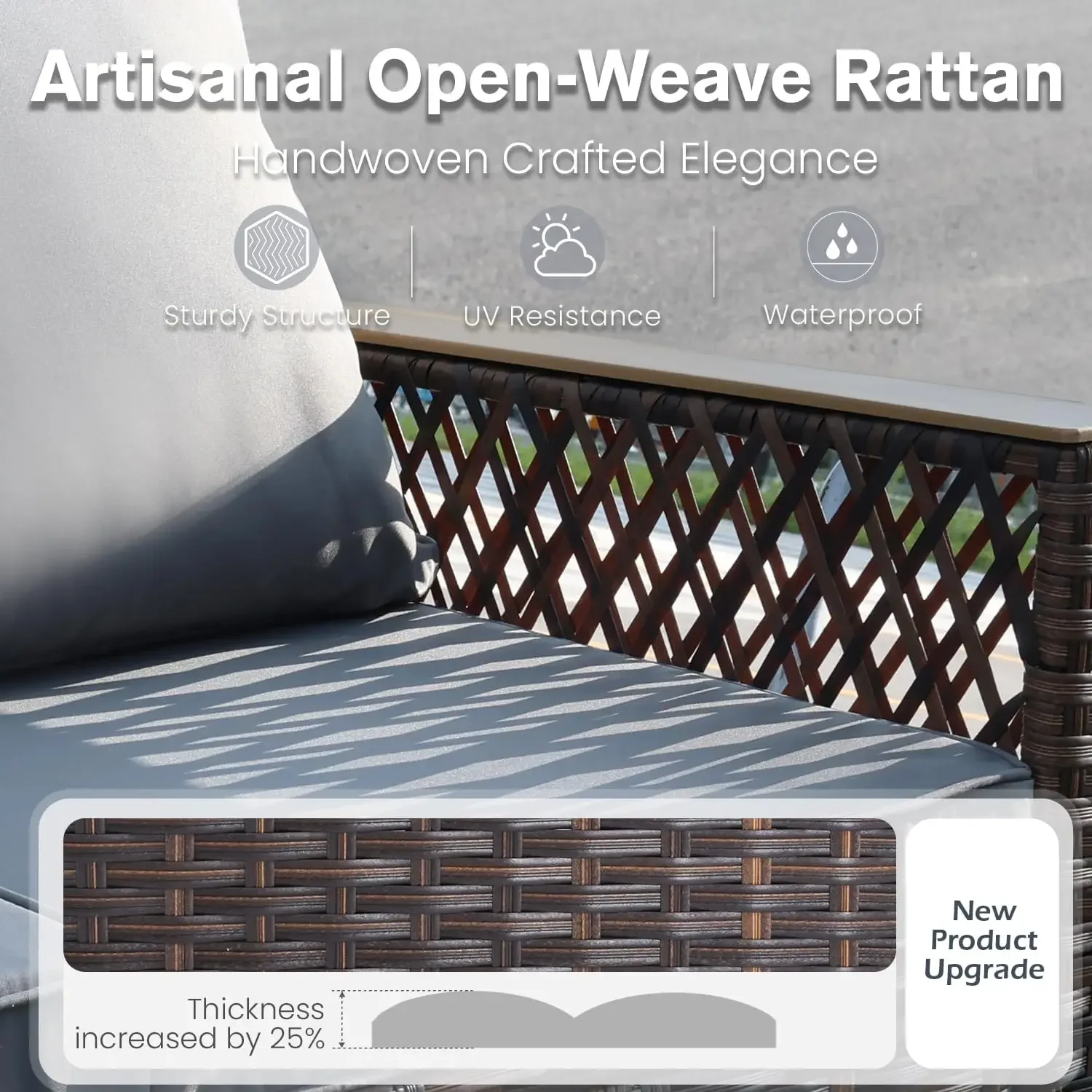 5 Pieces Patio Furniture Set, 4
