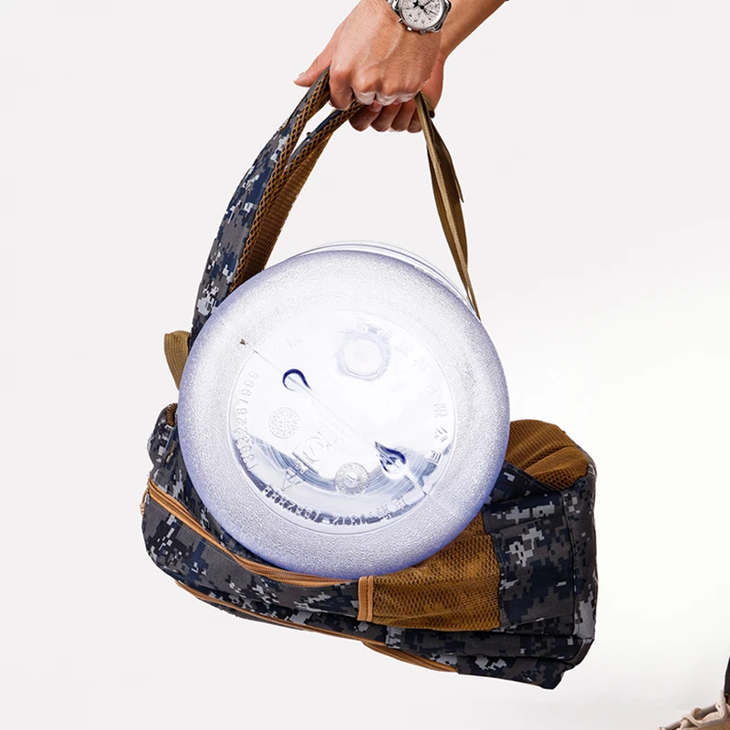 Camouflage large-capacity backpack - adjustable shoulder strap, outdoor theme style, zipper closure, ideal for hiking