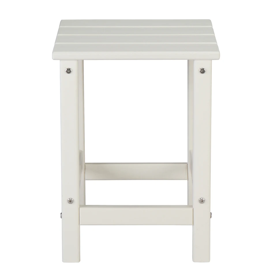 Square HDPE Side Table 36X36X47cm White