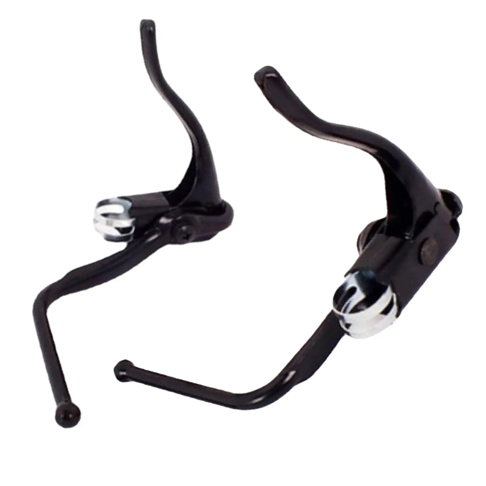 2x Bicycle Double Brake Lever Road Bike Brake Levers Replacement Bicycle Handlebar Brake Lever for BMX Folding Bicycles Black
