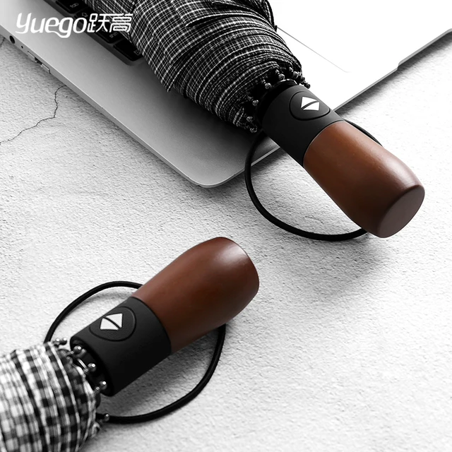 Teljesen Automatikus Rácsos Esernyő, Háromszoros Növeli A Megerősítő Szélrezisztens Esőt Vagy Ragyog Kettős Felhasználású Esernyő - Image 2