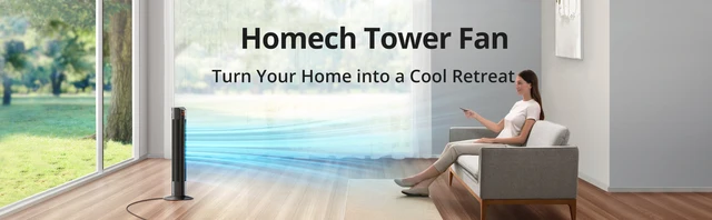 Homech HM-TF001 Standing Tower Home Fan Air Lonizer 3 Speed Whole Room Wind  Curve Oscillating Fan with Remote Control - AliExpress