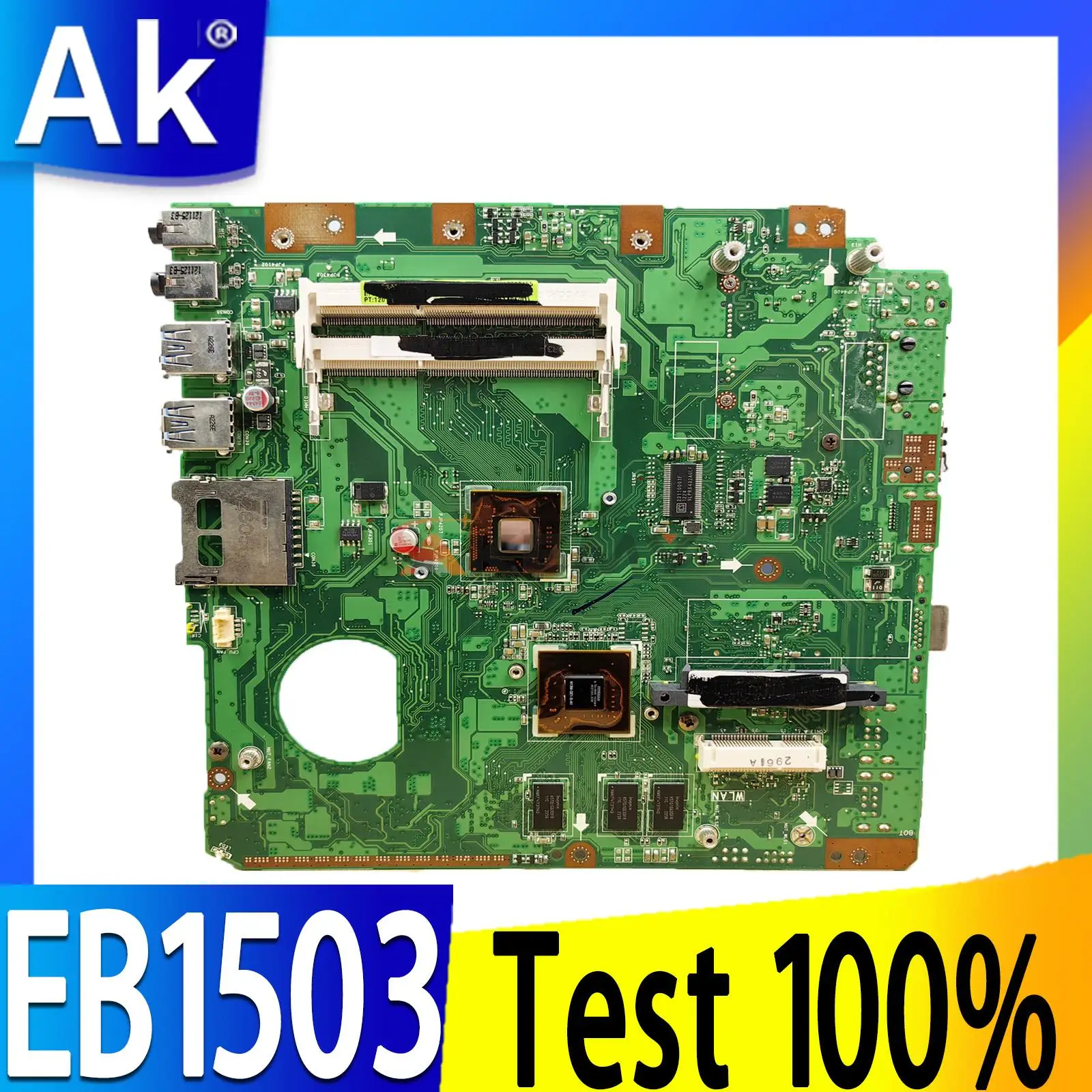 

EB1503 REV 2.01G Motherboard For Asus EB1503 Mainboard 100% Working Well