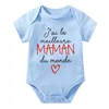 I Have The Best Dad/Mom In The World Baby Bodysuits Cotton Short Sleeve Infant Twins Rompers Newborn Body Boys Girls Jumpsuits 5