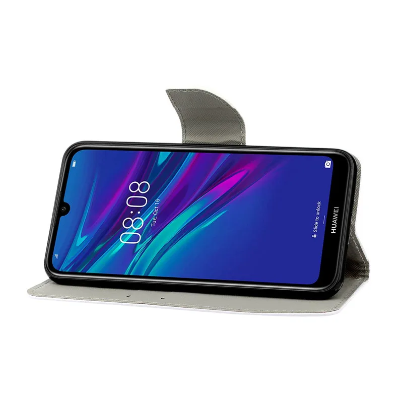Leather Flip Wallet Case with Card Slots