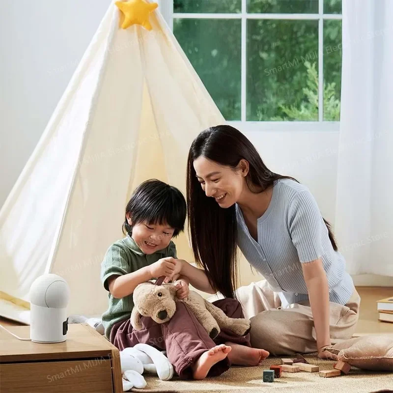 XIAOMI Smart Camera 4 Dual-Lens 3K Dual View, rilevamento del pianto di persone/animali domestici/bebè AI, Wi-Fi 6, visione notturna a colori, versione CN con adattatore - immagine 6